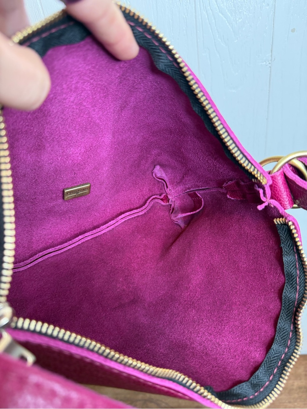 Portland Leather Goods Slouchy Shoulder Bag Orchid - Picture 7 of 10